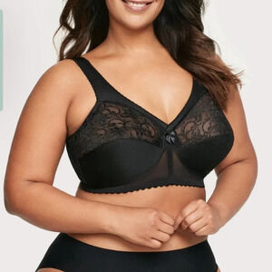 Glamorise MagicLift Original Support Bra Black Sz 38C